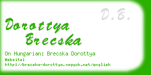 dorottya brecska business card